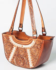 American Darling ADBGZ609 Tote Hand Tooled Genuine Leather Women Bag Western Handbag Purse