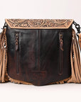 American Darling ADBGZ612 Messenger Saddle Blanket Genuine Leather Women Bag Western Handbag Purse