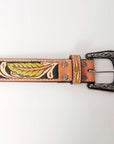 American Darling Beautifully Hand Tooled Genuine American Leather Belt Men and Women