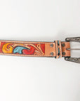 American Darling Beautifully Hand Tooled Genuine American Leather Belt Men and Women