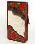 American Darling Jewelry Case Hand Tooled Hair On Genuine Leather women bag western handbag purse
