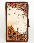 American Darling Jewelry Case Hand Tooled Hair On Genuine Leather women bag western handbag purse