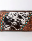 American Darling Jewelry Case Hand Tooled Hair On Genuine Leather women bag western handbag purse