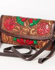 American Darling Wallet Hand Tooled Genuine Leather women bag western handbag purse