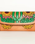 American Darling Wallet Hand Tooled Genuine Leather women bag western handbag purse