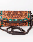 American Darling Wallet Hand Tooled Genuine Leather women bag western handbag purse