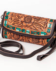 American Darling Wallet Hand Tooled Genuine Leather women bag western handbag purse