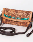 American Darling Wallet Hand Tooled Genuine Leather women bag western handbag purse