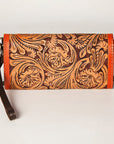American Darling Wallet Hand Tooled Genuine Leather women bag western handbag purse