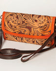 American Darling Wallet Hand Tooled Genuine Leather women bag western handbag purse