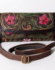 American Darling Wallet Hand Tooled Genuine Leather women bag western handbag purse