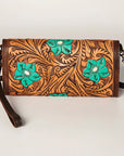 American Darling Wallet Hand Tooled Genuine Leather women bag western handbag purse