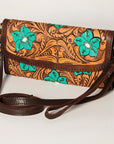 American Darling Wallet Hand Tooled Genuine Leather women bag western handbag purse