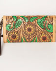 American Darling Wallet Hand Tooled Genuine Leather women bag western handbag purse