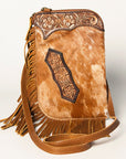 American Darling Chaps Bag Hand Tooled Hair On Genuine Leather women bag western handbag purse