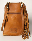American Darling Chaps Bag Hand Tooled Hair On Genuine Leather women bag western handbag purse