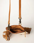 American Darling Chaps Bag Hand Tooled Hair On Genuine Leather women bag western handbag purse