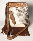 American Darling Chaps Bag Hand Tooled Hair On Genuine Leather women bag western handbag purse