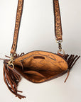 American Darling Chaps Bag Hand Tooled Hair On Genuine Leather women bag western handbag purse
