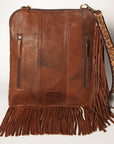 American Darling Chaps Bag Hand Tooled Hair On Genuine Leather women bag western handbag purse