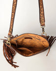 American Darling Chaps Bag Hand Tooled Hair On Genuine Leather women bag western handbag purse
