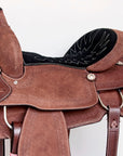 Comfytack Western Horse Saddle Genuine Leather Trail Roping Ranch Tack Set