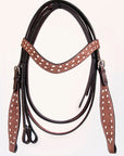 Comfytack Western Horse Saddle Genuine Leather Trail Roping Ranch Tack Set