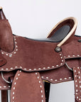 Comfytack Western Horse Saddle Genuine Leather Trail Roping Ranch Tack Set