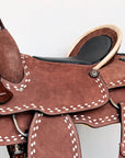 Comfytack Western Horse Saddle Genuine Leather Trail Roping Ranch Tack Set