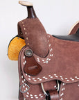 Comfytack Western Horse Saddle Genuine Leather Trail Roping Ranch Tack Set