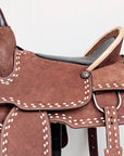 Comfytack Western Horse Saddle Genuine Leather Trail Roping Ranch Tack Set