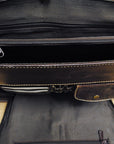 Rugged Leather Portfolio Briefcase