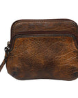 Never Mind Nmbgm120 Coin Purse Vintage Handmade Genuine Cowhide Leather Women Bag Western Handbag Purse