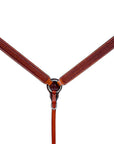 Bar H Equine Genuine Western American Leather Horse Premium Headstall & Breast Collar Set