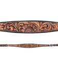 Bar H Equine Genuine Western American Leather Horse Premium Headstall & Breast Collar Set