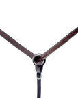 Bar H Equine Genuine Western American Leather Horse Premium Headstall & Breast Collar Set