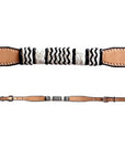 Bar H Equine Genuine Western American Leather Horse Premium Headstall & Breast Collar Set