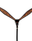 Bar H Equine Genuine Western American Leather Horse Premium Headstall & Breast Collar Set