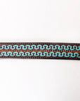 HILASON Western Genuine Leather Heavy Duty Hand Painted Dog Collar