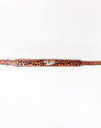 HIlason Genuine Leather Dog Collar Hand Tooled