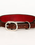 HILASON Western Genuine Leather Heavy Duty Hand Painted Dog Collar