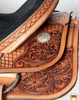 Western Horse Saddle American Leather Ranch Roping Cowboy Hilason