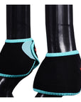 HILASON Bell Boots for Horses No Turn Protection Comfort & Durability Quick Wrap Hook and Loop Jumping Boots Sold in Pairs