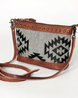 American Darling Saddle Blanket Genuine Leather Women Bag Western Handbag Purse