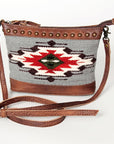 American Darling Saddle Blanket Genuine Leather Women Bag Western Handbag Purse