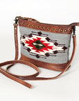 American Darling Saddle Blanket Genuine Leather Women Bag Western Handbag Purse
