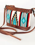 American Darling Saddle Blanket Genuine Leather Women Bag Western Handbag Purse