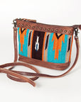 American Darling Saddle Blanket Genuine Leather Women Bag Western Handbag Purse
