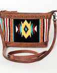 American Darling Saddle Blanket Genuine Leather Women Bag Western Handbag Purse