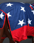 Hilason 600D Winter Waterproof Pony Horse Turnout Blanket US Flag